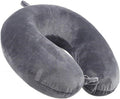 GDEOUP Travel Pillow 100% Pure Comfortable U Shape Memory Foam Pillows Neck and Head Support Portable Travel Neck Pillow Suitable for…
