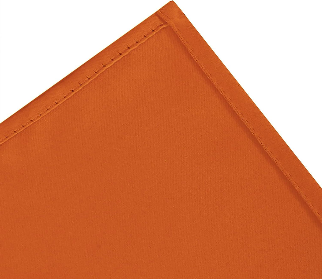 Lemomo Blackout Curtains 52 x 90 Inch Long Orange Curtains Set of 2 Panels Room Darkening Curtains for Bedroom and Living Room 90 Inch silv…