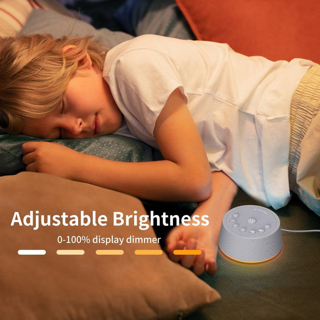 SoundLegend Sleep White Noise Sound Machines 32-Level Volume 30 Sounds 12 Colors Light 5 Timers Adjustable Light Brightness Compact for…