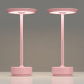 TBBGA 2 Pack Rechargeable Cordless Table Lamps, Portable 5000mAh Outdoor Table Light, 3 Color Stepless Dimming LED Table Lamp with Memory…
