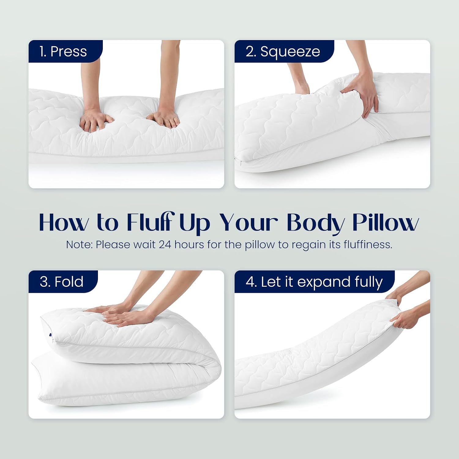 DreamValley Dream Valley Cooling Body Pillow for Adults,20x54 Full Body Pillow Long Pillow for Bed, Adjustable Loft Memory Foam Full Length…