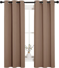NICETOWN Blackout Window Curtains and Drapes for Kitchen, Window Treatment Thermal Insulated Solid Grommet Blackout Drapery Panels (Set…