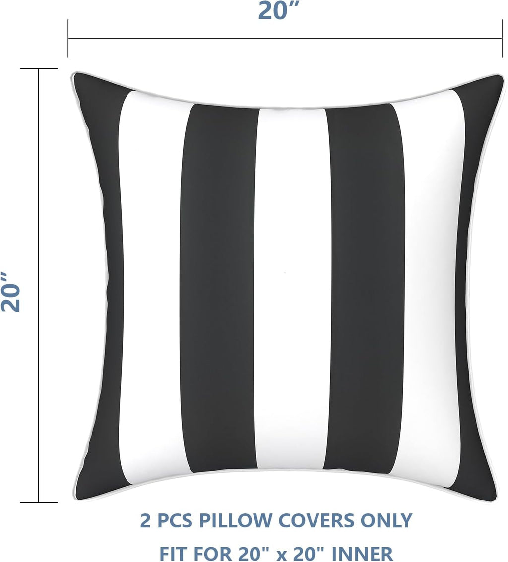 LVTXIII Outdoor Pillow Covers Set of 2, Patio Waterproof Throw Pillow Cases Fade Resistant Accent Pillow Covers for Spring Summer Garden…
