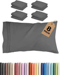 Queen Pillow Cases Set of 8 - Ultra Soft Hotel Quality Pillowcase Covers - Comfy, Cozy & Wrinkle Free - Shrink, Stain & Fade Resistant…