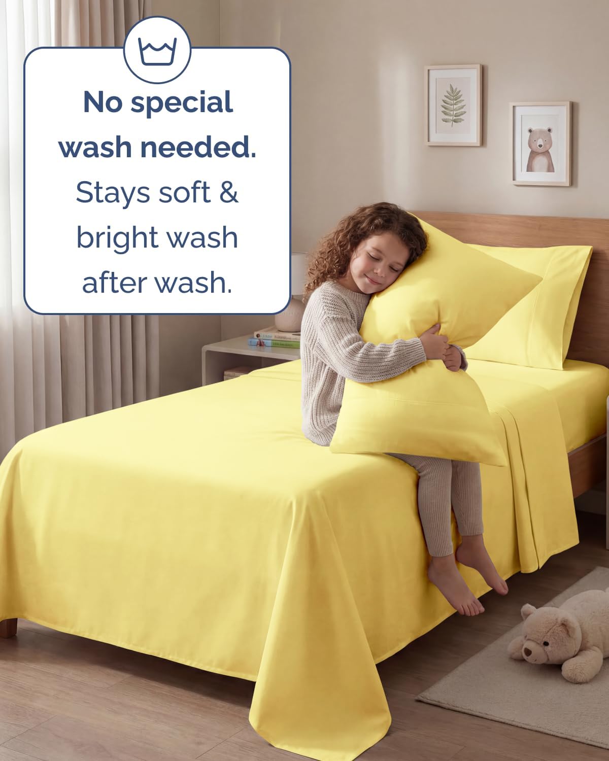 Twin 4 Piece Sheet Set - Comfy, Breathable & Cooling - Hotel Luxury Bedding for Women, Men, Kids, Teens and Children - 1 Flat & 1 Fitted…