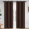 Yakamok Blackout Curtains Room Darkening Thermal Insulated Window Panels, Solid Grommet Top Drapes for Bedroom/Living Room(42Wx84L…