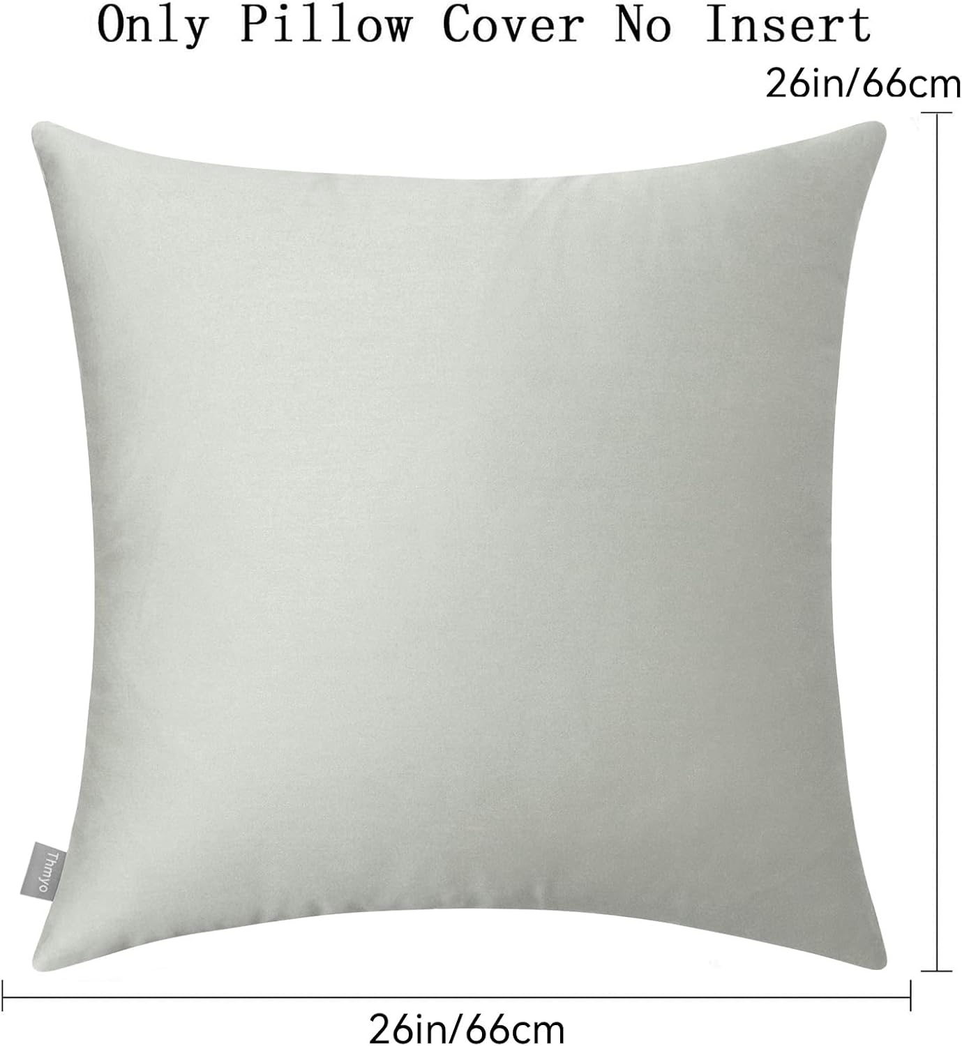 Thmyo 4-Pack 100% Cotton Comfortable Solid Decorative Throw Pillow Case Square Cushion Cover Pillowcase Sublimation Blank Pillow Covers DIY…