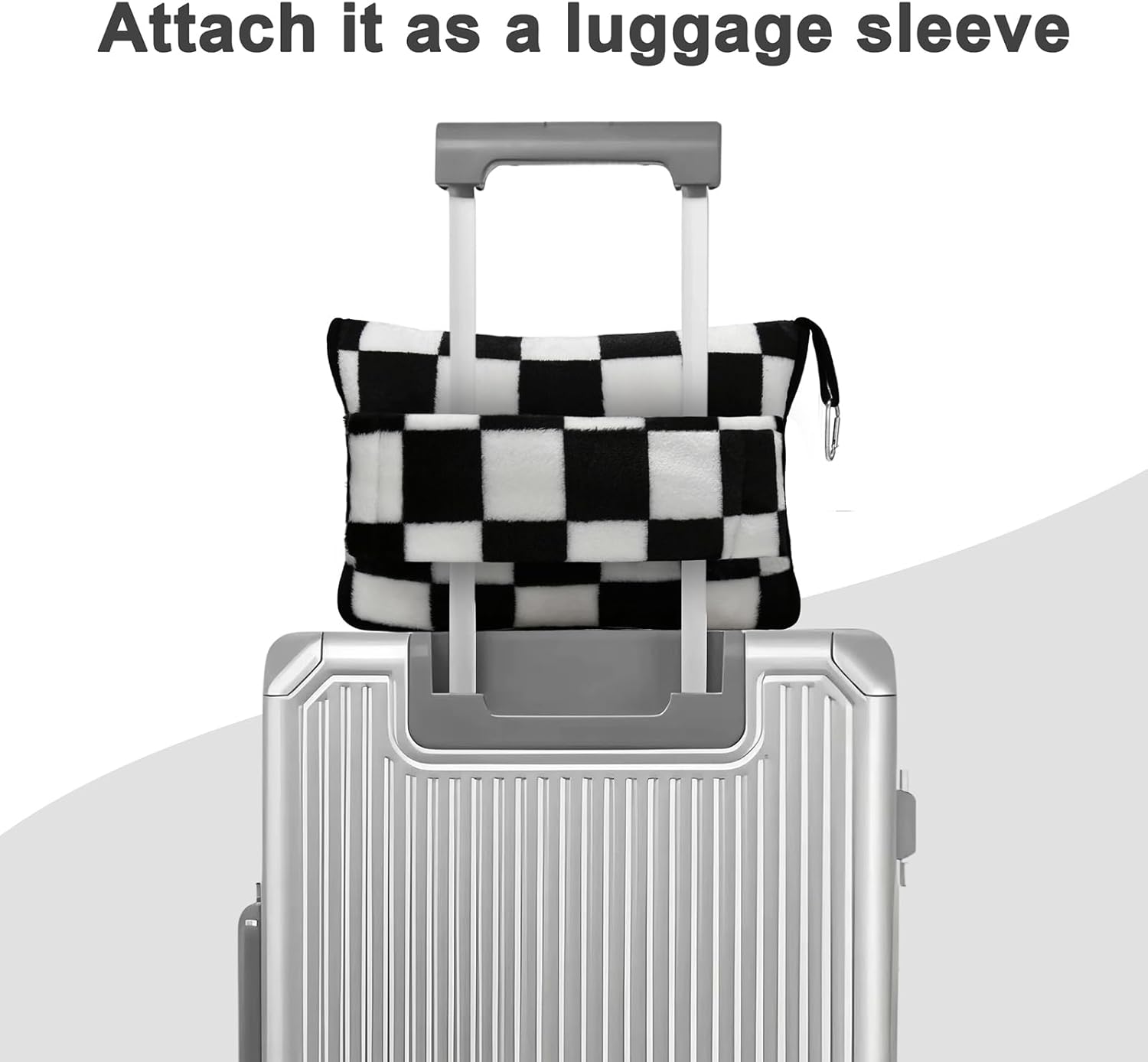 JungleStar Travel Blanket and Pillow Compact, Soft 2 in 1 Airplane Blanket with Soft Bag Pillowcase, Hand Luggage Sleeve and Backpack Clip (…