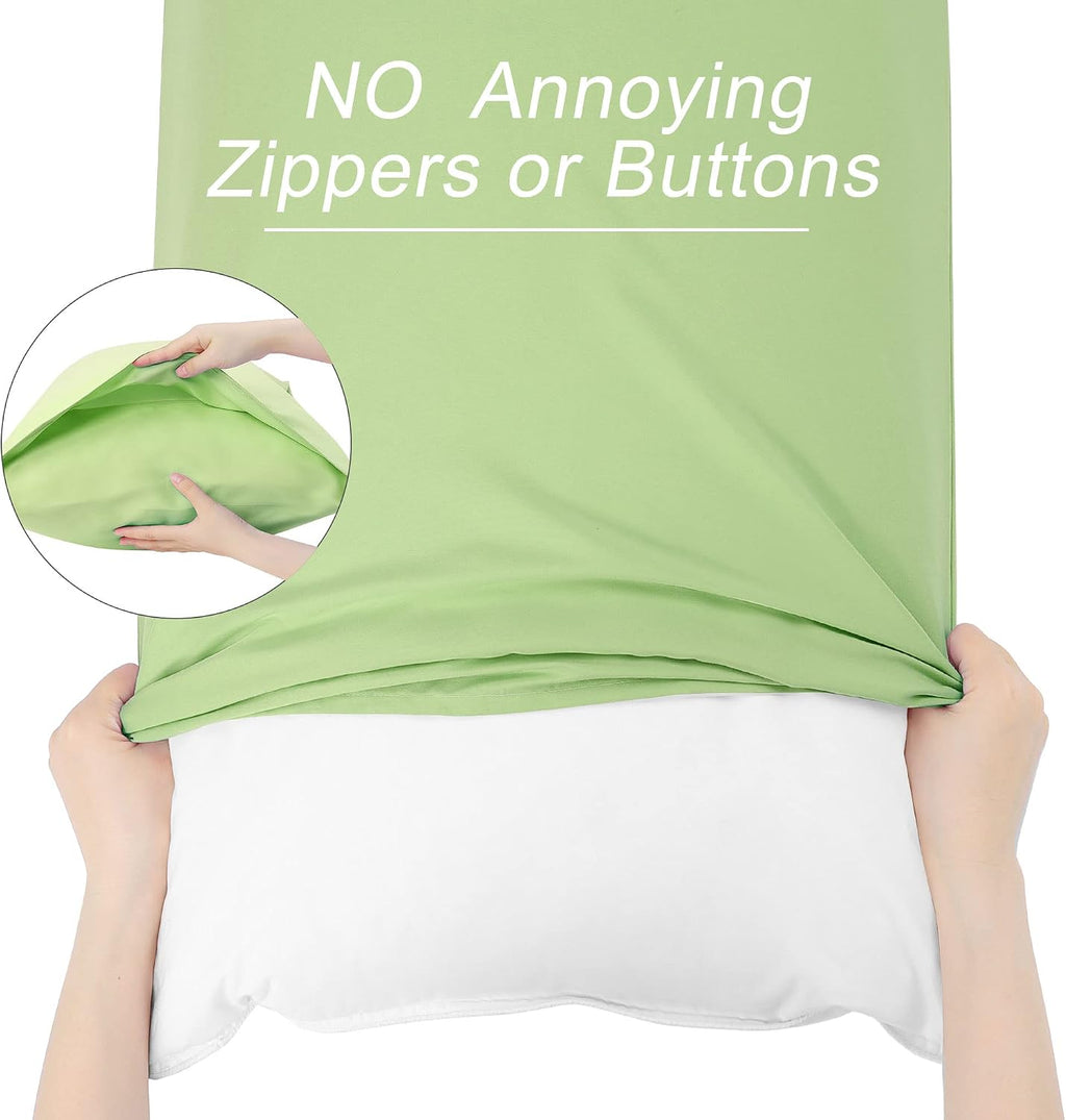 uxcell 100% Microfiber Body Pillow Cover | 1800 Thread Count Pillowcase | Soft Pillow Case with Envelope Closure | 90 GSM Ployester | No Wr…
