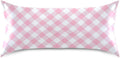 Plaid Squares Pillow Covers Silk Pillowcase for Hair and Skin Breathable Silky Soft Satin Pillowcase Queen Size Pillow Case for Women…