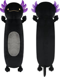 22 Inch Black Axolotl Stuffed Animal, Soft Fluffy Long Axolotl Plush Body Pillow, Cute Salamander Hugging Pillow, Plushies Toy Gift for…