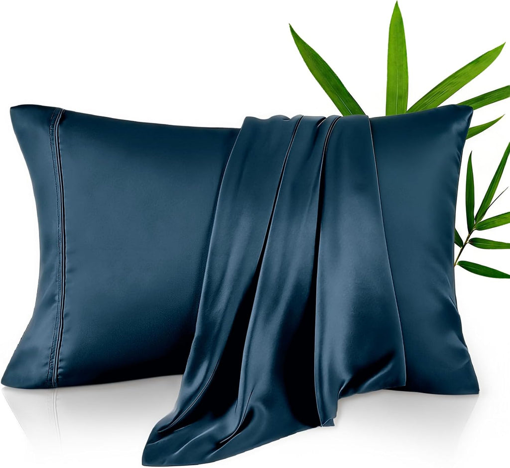 Krimano King Pillow Cases, Derived from Bamboo Viscose, Cooling Pillowcases, Breathable & Wicking Pillow Covers for Hot Sleepers, Envelope…