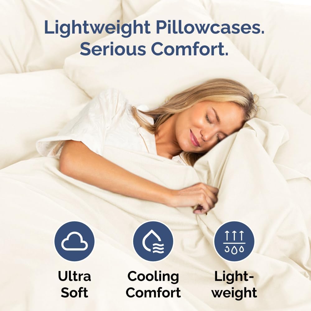 Body Pillowcases Set of 2-20x54 Long Body Pillow Case - Soft Body Pillow Cover for Sleeping & Side Sleepers - Comfy, Breathable & Wrinkle…