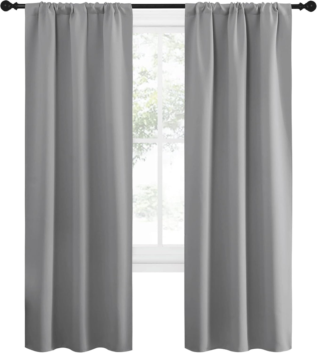 NICETOWN Sidelight Curtains for Front Door - Home Decoration Thermal Insulated Rod Pocket Blackout Blinds & Drapes for Small Windows…
