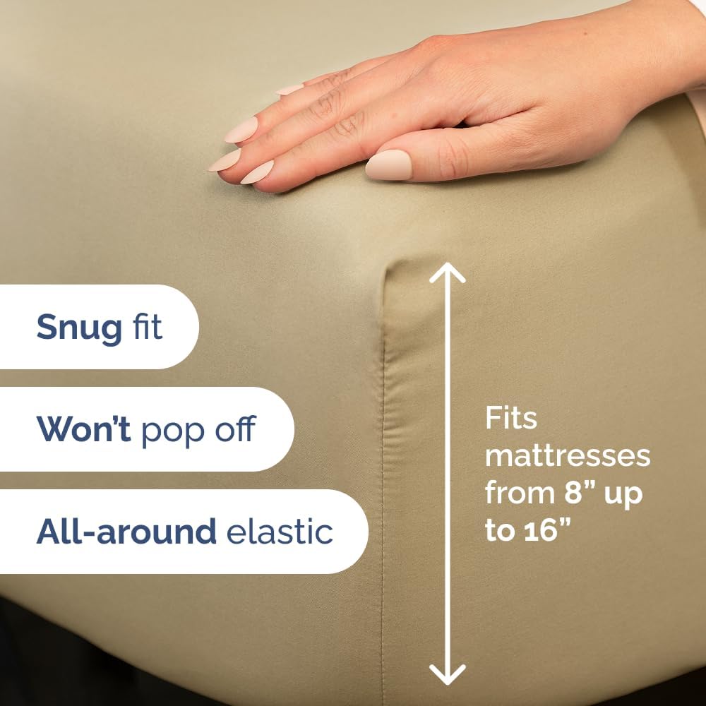 Split King Size 5 Piece Sheet Set - Comfy Breathable & Cooling Sheets - Hotel Luxury Bed Sheets for Women & Men - Deep Pockets, Easy-Fit…