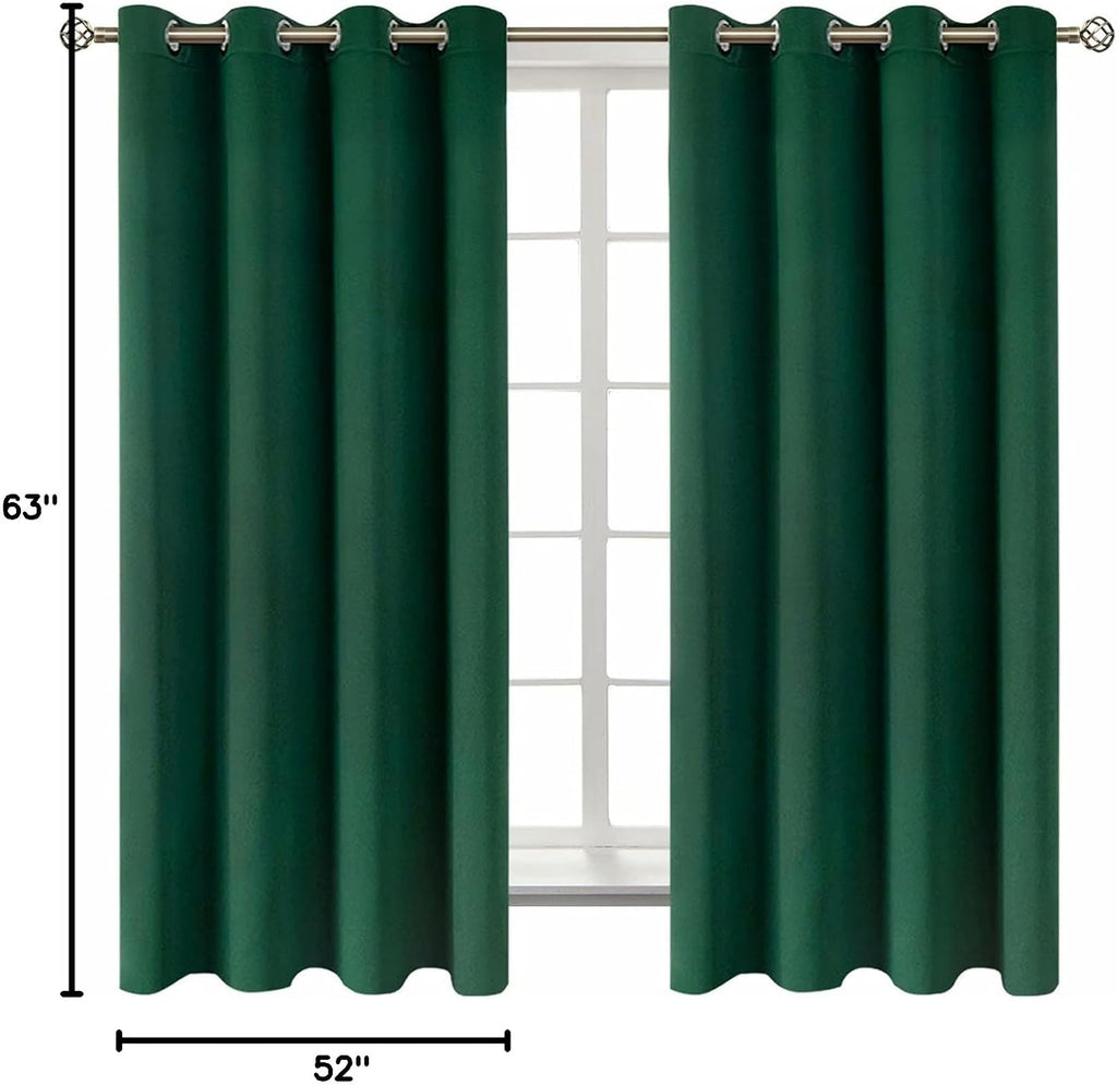 BGment Blackout Curtains - Grommet Thermal Insulated Room Darkening Bedroom and Living Room Curtains, Set of 2 Decorative Curtain Panels (5…