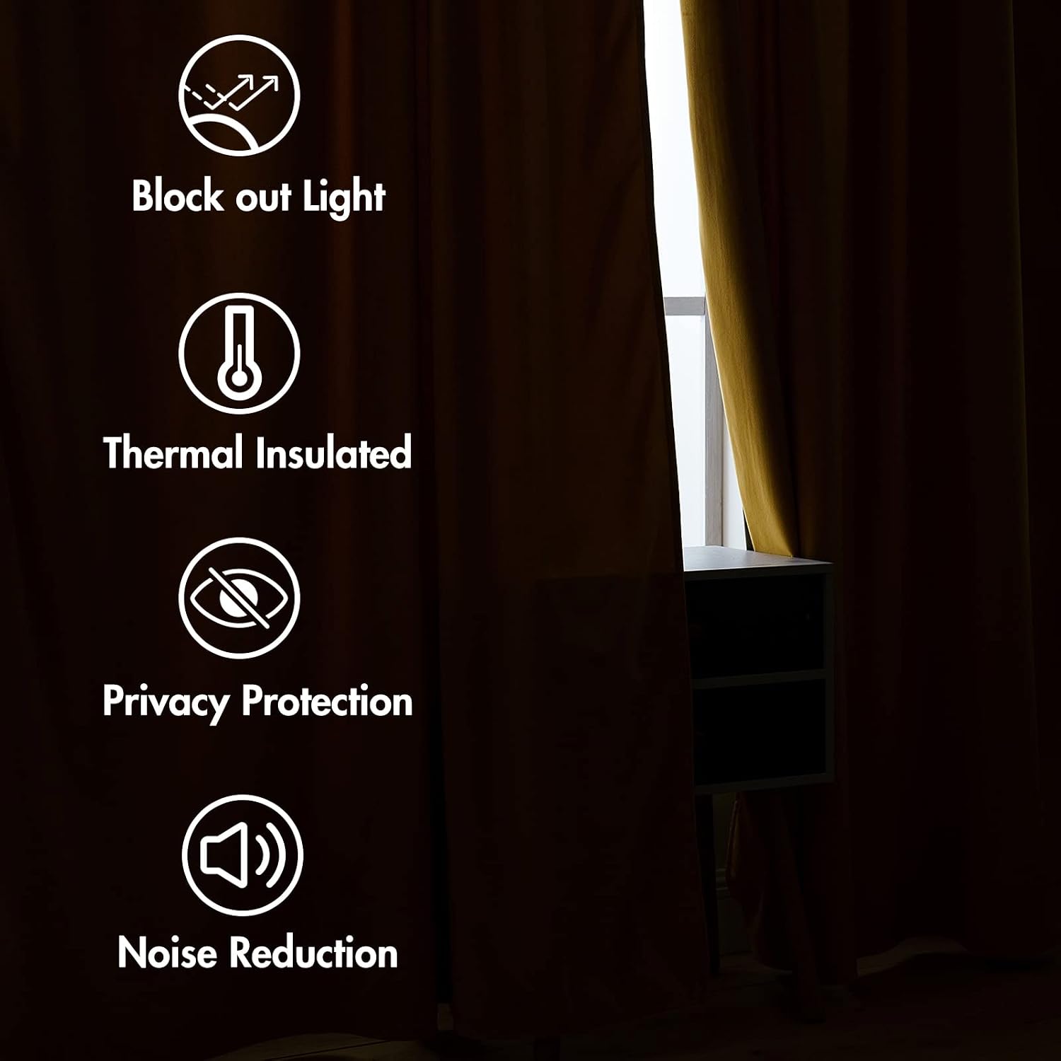 Miulee Velvet Curtains 63 inch Length 2 Panels - Luxury Blackout Curtains for Bedroom Living Room Thermal Insulated Fall Decor Super Soft W…