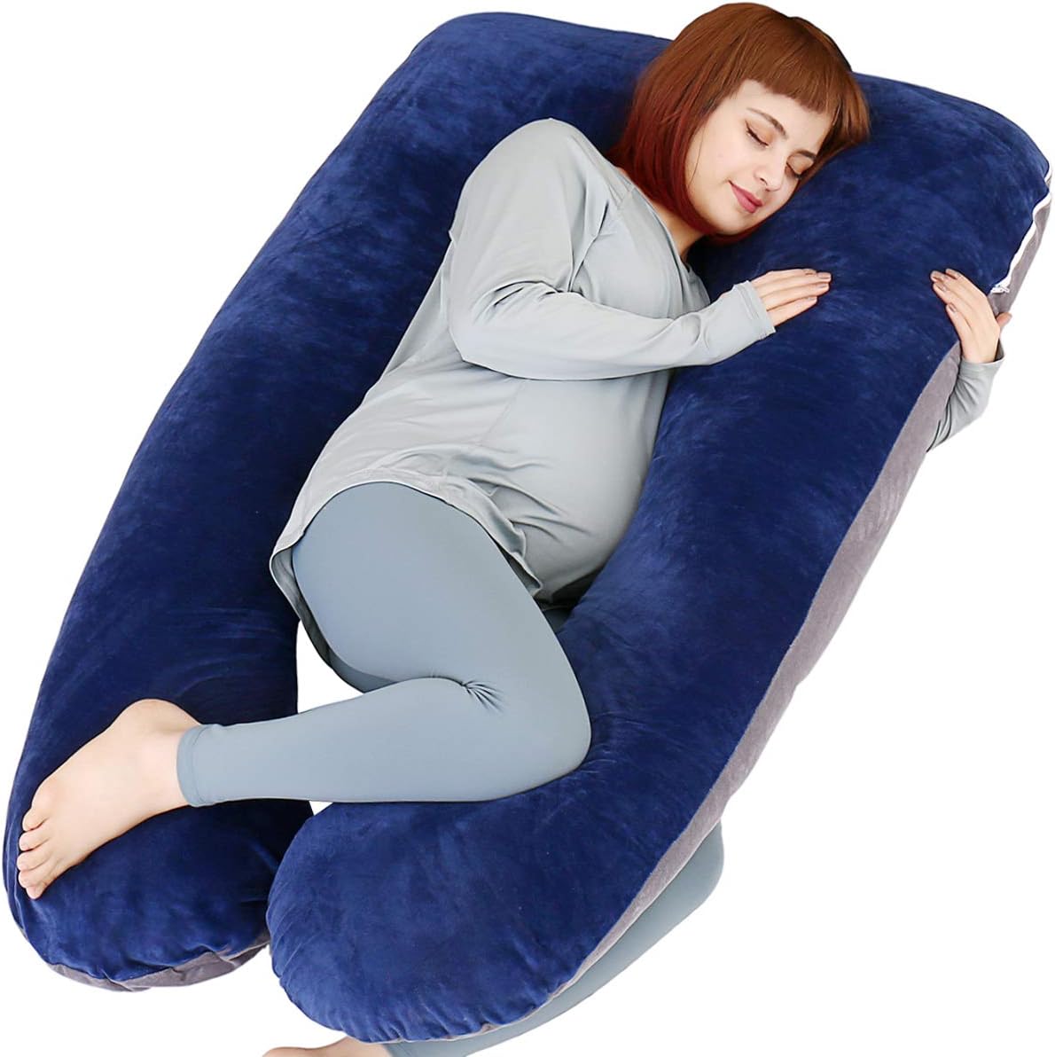 Moonpine MOON PINE U Shaped Pregnancy Pillow, Maternity Full Body Pillow for Back, Legs and Belly Support, Sleeping Pillow for Pregnant Wom…