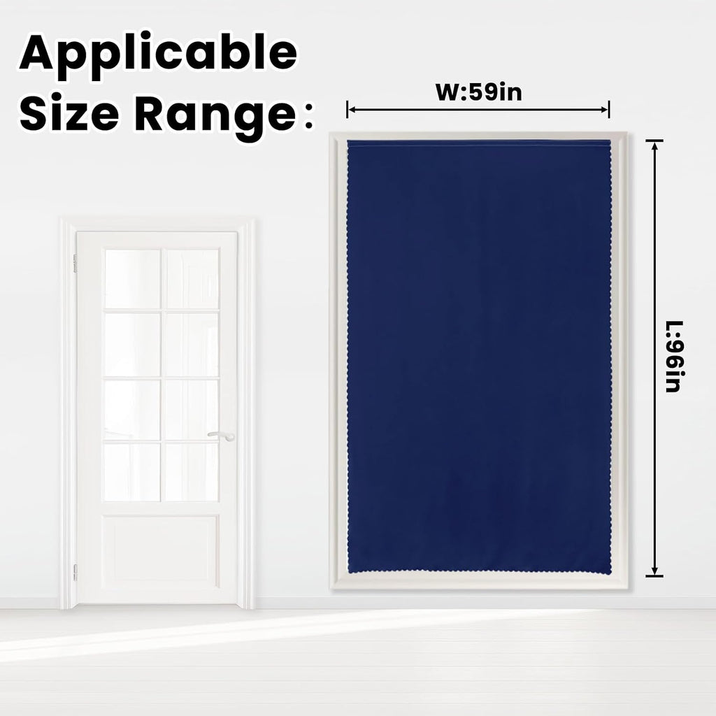 Self Adhesive Portable Blackout Curtains for Bedroom Easy to Install Window Thermal Lnsulated Kitchen Room Darkening Small Window…