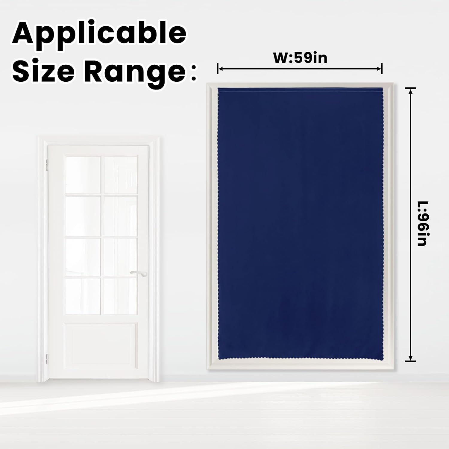 Self Adhesive Portable Blackout Curtains for Bedroom Easy to Install Window Thermal Lnsulated Kitchen Room Darkening Small Window…