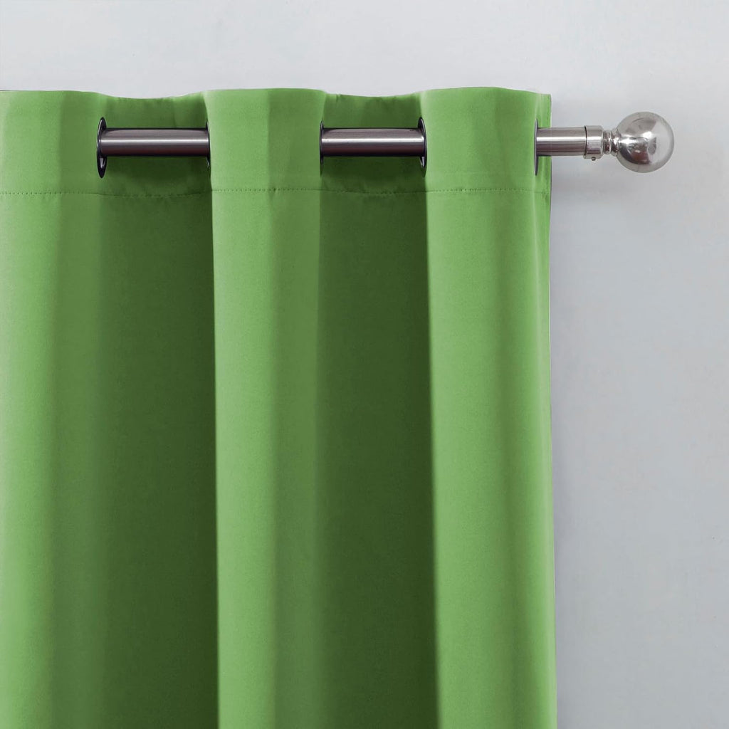 Lemomo Blackout Curtains 52 x 90 Inch Long Light Green Curtains Set of 2 Panels Room Darkening Curtains for Bedroom and Living Room 90 Inch…