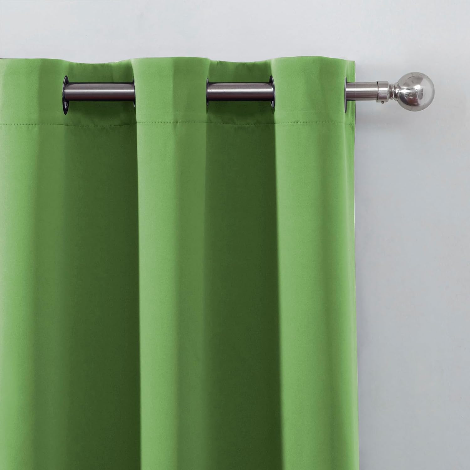 Lemomo Blackout Curtains 52 x 90 Inch Long Light Green Curtains Set of 2 Panels Room Darkening Curtains for Bedroom and Living Room 90 Inch…