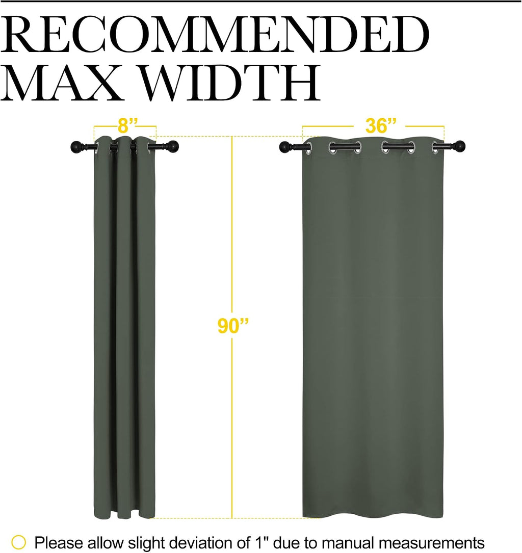 NICETOWN Room Darkening Curtain Panels - Toddler Boy Bedroom Drapes with Grommet Top, Energy Smart Window Treatment Curtains(Dark…