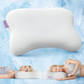 Zz-Well Side Sleeper Pillow - Patented Cervical Neck Pillow for Sleeping with Cooling Cover - High Loft Heavy Density Memory Foam Pillows f…