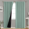 BGment Blackout Curtains with Thermal Insulation Liner Curtains 90 Inches Long, Rod Pocket and Back Tab Double Layer Room Darkening…