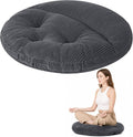 Meditation Cushion, Extra Large Floor Pillow Cushion for Adults, Round Tufted Japanese Meditation Pillow for Tatami Living Room, Yoga…