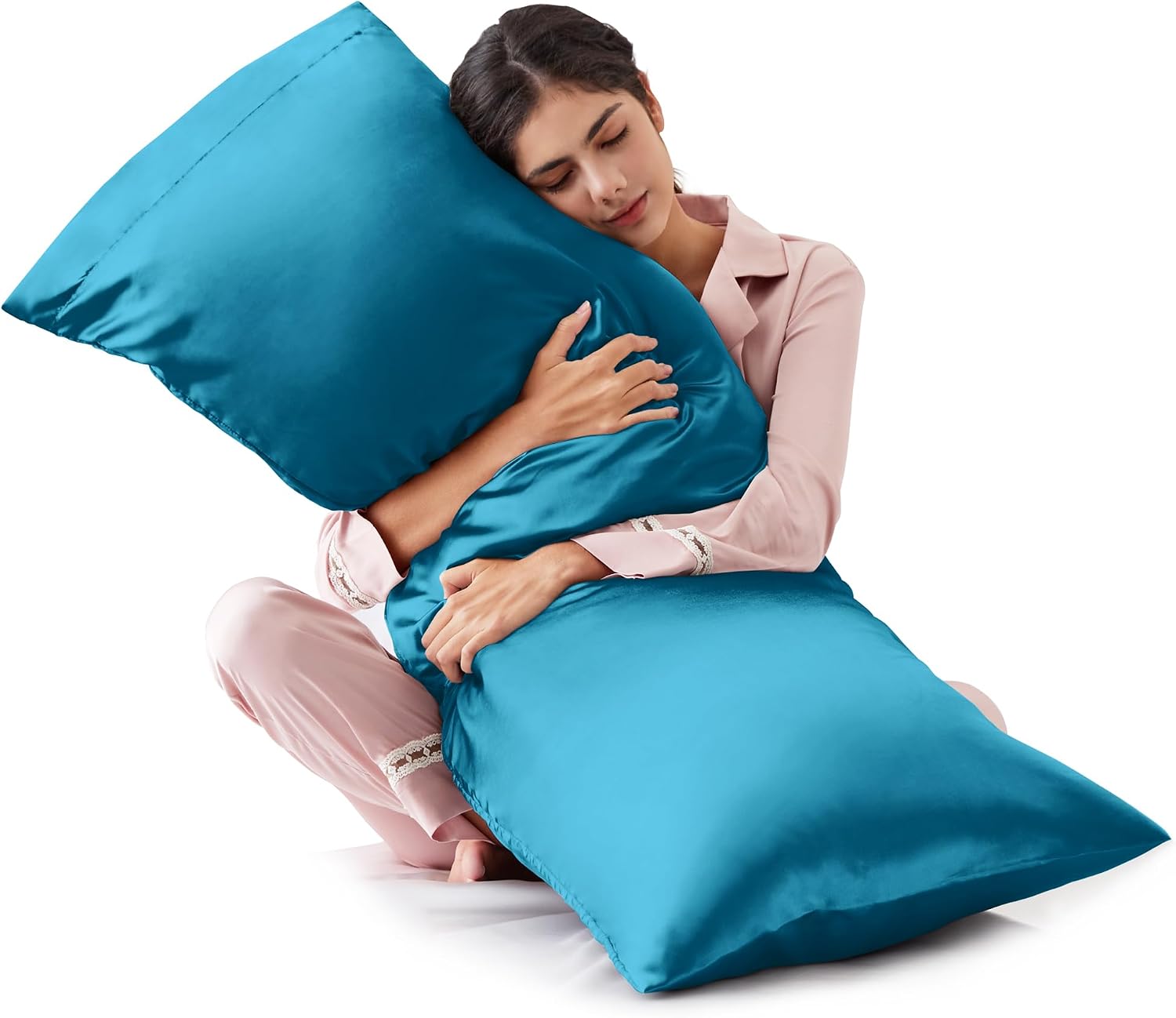 Lovescabin Love's cabin Satin Body Pillowcase 20x54, Cooling Pillow Cover for Hair and Skin, Silky Smooth with Envelope Closure, Similar to…
