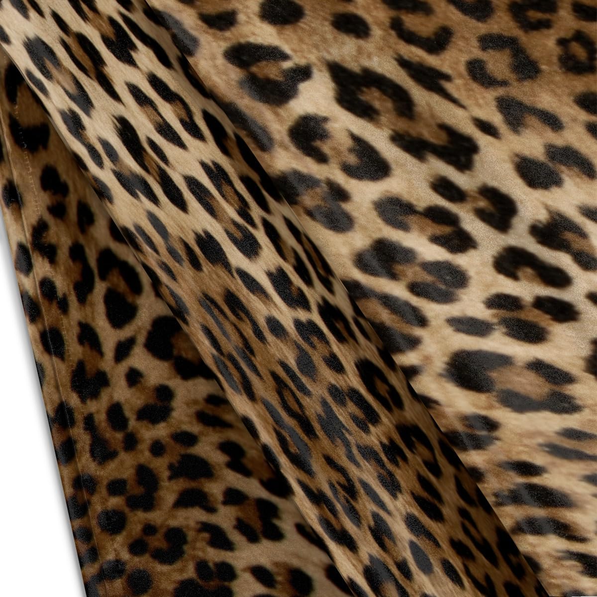 Fashion Leopard Cheetah Satin Silk Pillowcase for Hair and Skin Pillow Cases Standard Size Soft Silk Pillow Case with Envelope Closure…