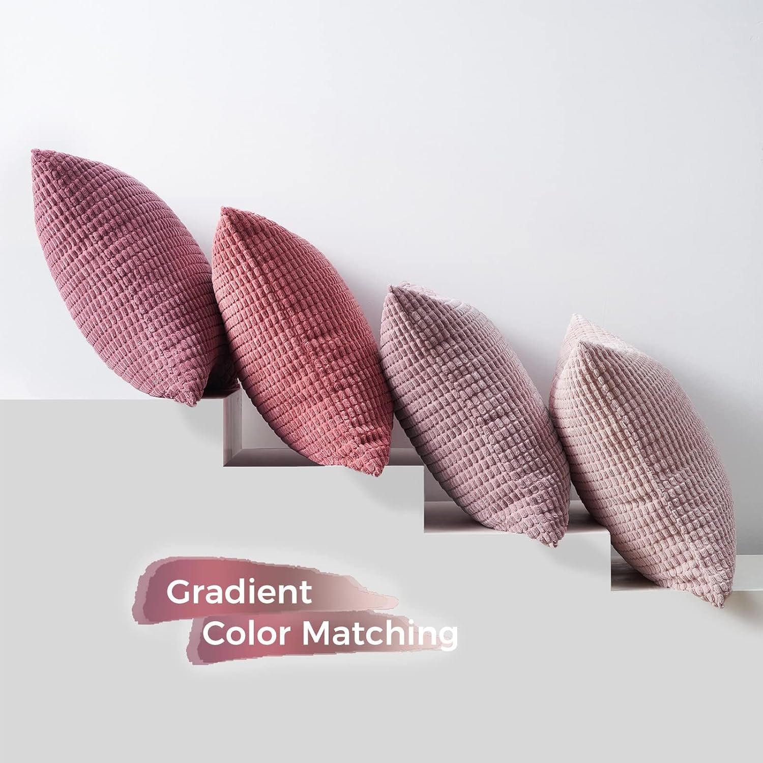 Topfinel 4 Packs Pink Decorative Throw Pillow Covers 24x24 Inch for Living Room Couch Bed Sofa, Boho Western Farmhouse Home Decor, Square S…