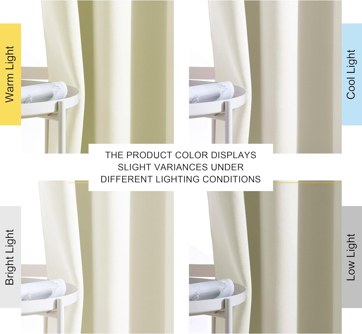 Nicetown Bedroom Room Darkening Curtains - Triple Weave Grommet Top Thermal Insulated Solid Energy Saving Panels/Drapes for Villa/Hall, Bei…