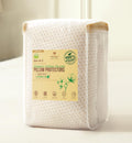 2-Pack Deluxe Cooling Organic Pillow Protectors Standard Size - Waterproof Zippered Encasements - Crisp, Breathable Organic Cotton…