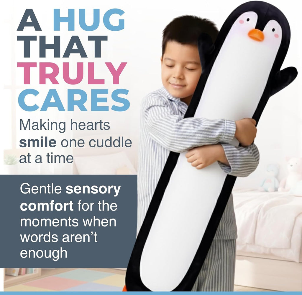 CuddlePaws Cuddle Paws Penguin Plush Body Pillow for Kids | Long Stuffed Animal Cuddle Pillow | Soft Hugging Toy | Plushie Gift for Girls &…
