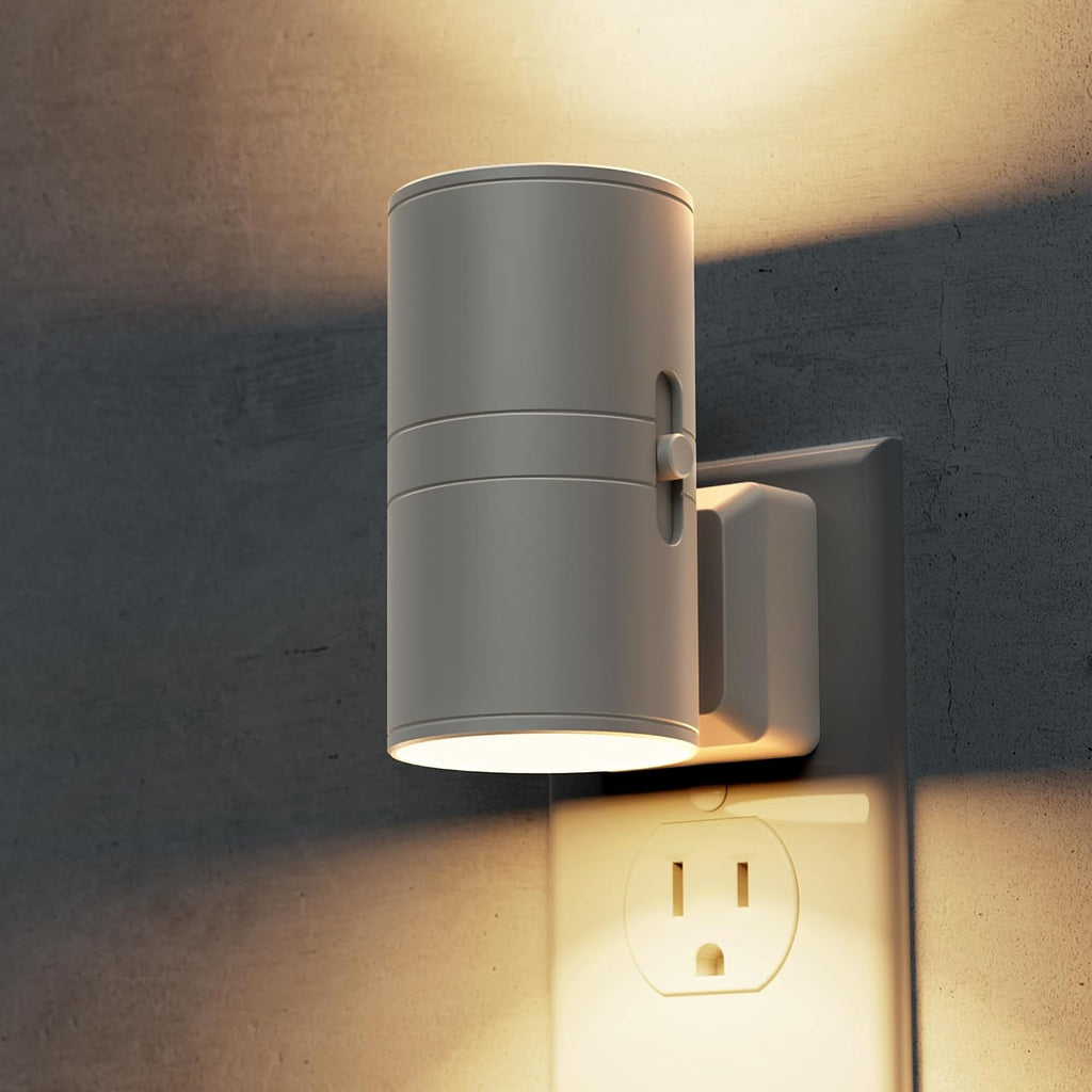 L LOHAS LED Night Light Plug in, Night Lights Plug into Wall, Dusk to Dawn Sensor, Adjustable Brightness Soft White Nightlight, 3000K…