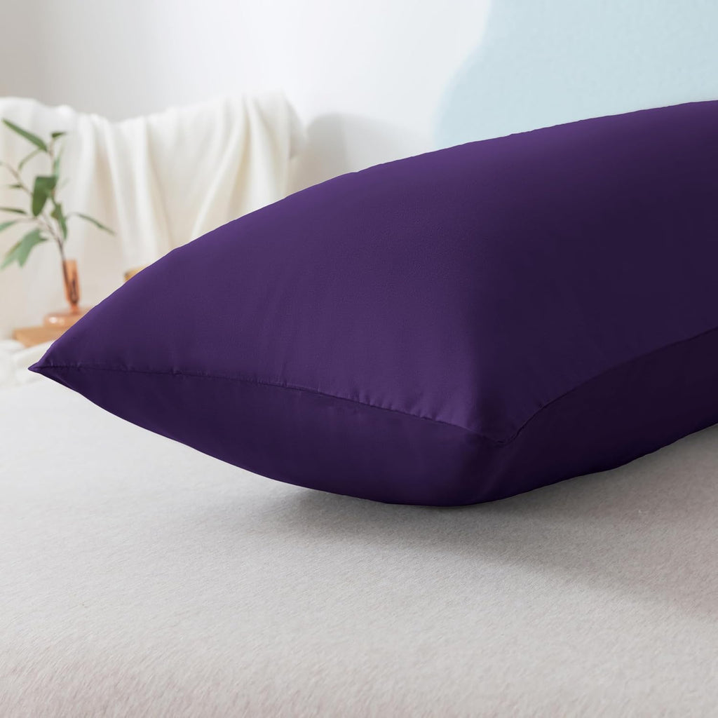 Ubauba Memory Foam Body Pillow with Cover, Full Large Body Pillows Insert for Adults with Envelope Closure Pillowcase, Firm & Fluffy Long…