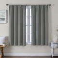 Gwine Light Grey Blackout Curtains for Bedroom 54 Inches Long, Thermal Insulated Room Darkening Curtains for Living Room Each 40" Wx54 L…