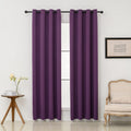 Pickluc Purple Blackout Curtains with Grommet 96 Inches Long 2 Panels, Light Blocking Window Drapes for Living Room, Thermal Insulated, Noi…