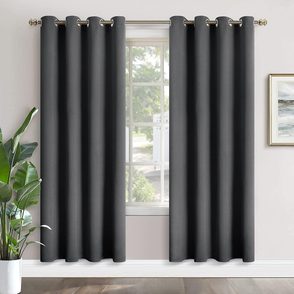 YoungsTex Blackout Curtains 80 Inches Length - Thermal Insulated with Grommet Room Darkening Window Drapes for Living Room Bedroom, 2 Panel…