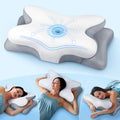 Cozyplayer Effective Cervical Neck Pillow for Sleeping, Ergonomic Cooling Side Sleeper Pillow for Neck Support, Odorless Contour Memory Foa…