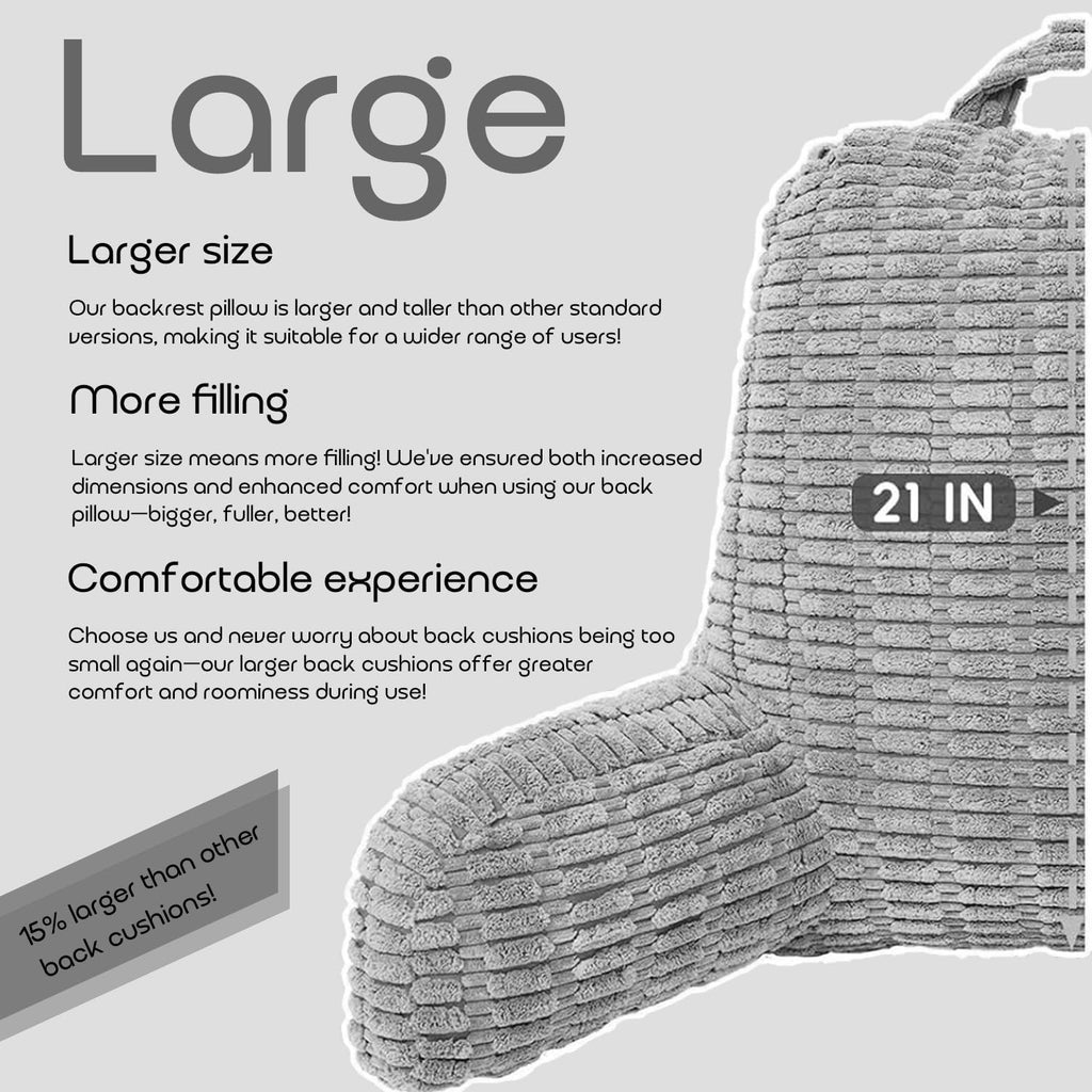 Reading Pillows for Sitting in Bed Adult, Back Rest Pillow for Sitting in Bed and Chair, Back Support Chair Pillow for Couch Support for…