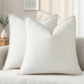 decorUhome Summer Couch Throw Pillow Covers 18x18 Set of 2, Decorative Soft Velvet Modern Cozy Chenille Pillow Cases with Elegant Design fo…