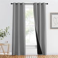 Nicetown Full Shade Curtain Panels, Pair of Energy Smart & Noise Blocking Out Blackout Drapes for Dining Room Window, Thermal Insulated Gue…
