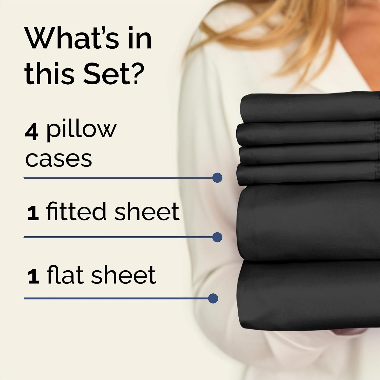 Queen 6 Piece Sheet Set - Comfy, Breathable & Cooling - Hotel Luxury Bedding for Women, Men, Kids, Teens and Children - 1 Flat & 1 Fitted…