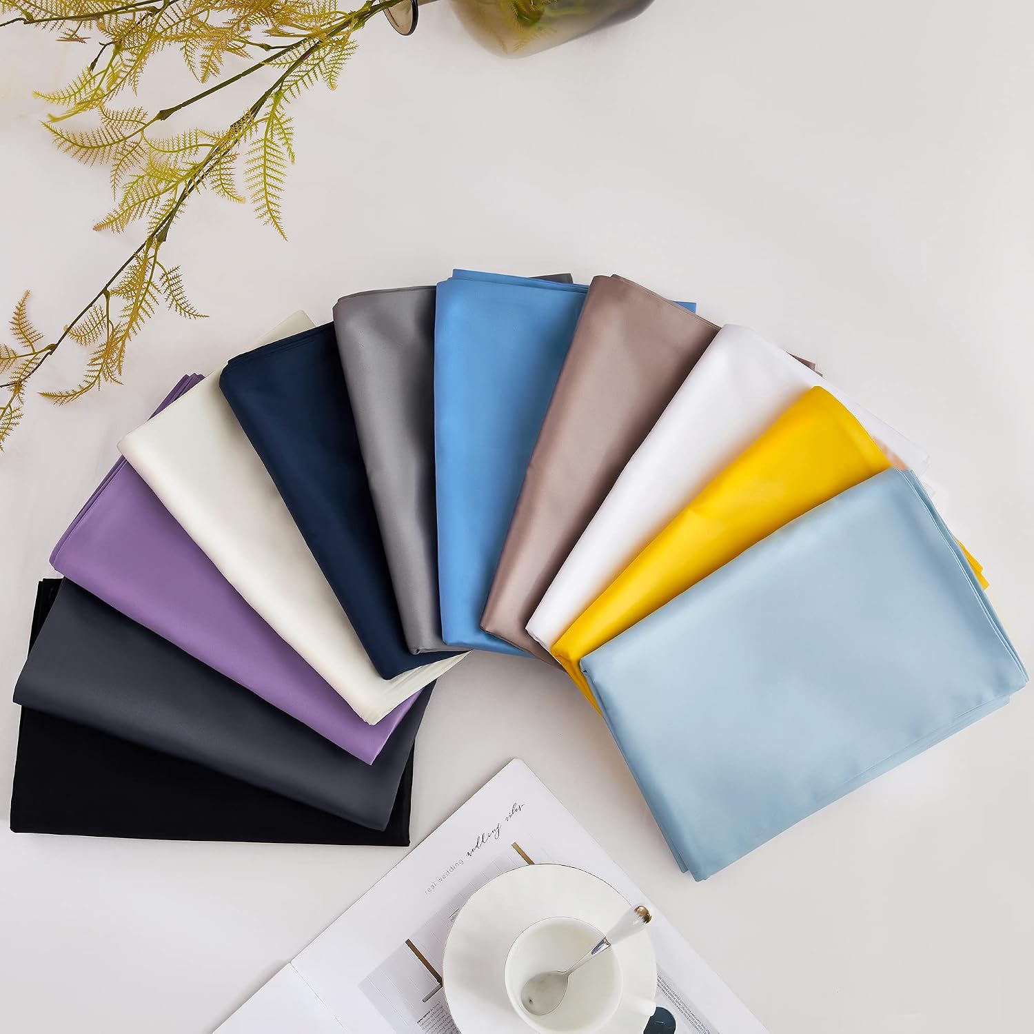 Oubonun 100% Cotton Body Pillowcase - 800 Thread Count/21x54, Moisture Absorbent and Breathable, Hotel Body Pillow Cover for All Seasons, C…