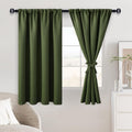 Jiuzhen Christmas Blackout Curtains for Bedroom - Thermal Insulated Room Darkening Rod Pocket Curtains for Living Room, Set of 2 Panels wit…