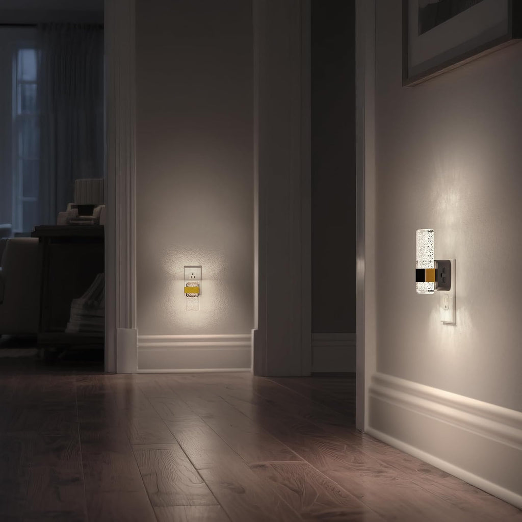 DORESshop LED Night Lights Plug into Wall, [2 Pack] 0-100LM Dimmable Nightlight, Bubble Decorative Night Light, Dusk to Dawn Sensor, Wall…