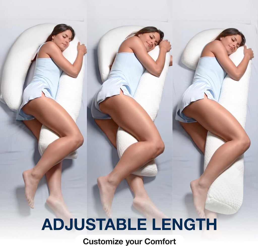 Contour Swan Original Body Pillow | Cozy, Huggable Pillow for Back, Hip, Knee, and Leg Relief | Total Comfort and Support for Side…